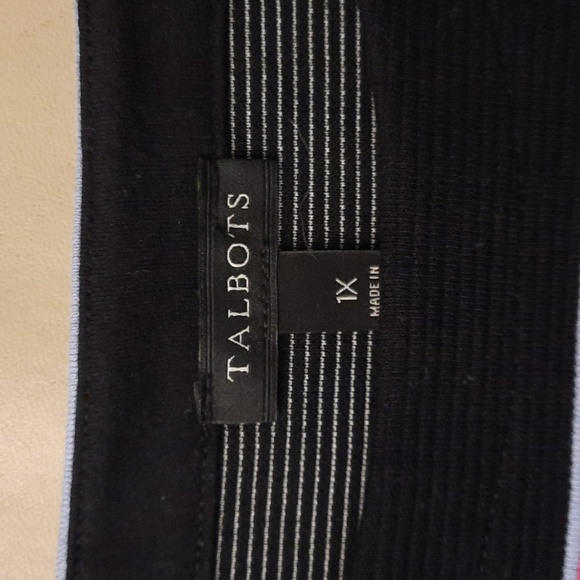 Talbots Womens short sleeve striped Cotton Shirt - Picture 4 of 6